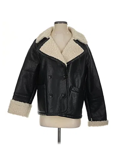 Pre-owned We The Free Faux Leather Jacket In Black