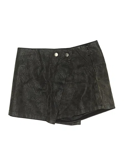 Pre-owned We The Free Faux Leather Skirt In Black