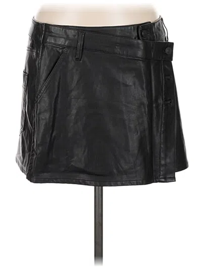 Pre-owned We The Free Faux Leather Skirt In Black