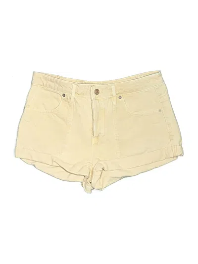 Pre-owned We The Free Khaki Shorts In Yellow