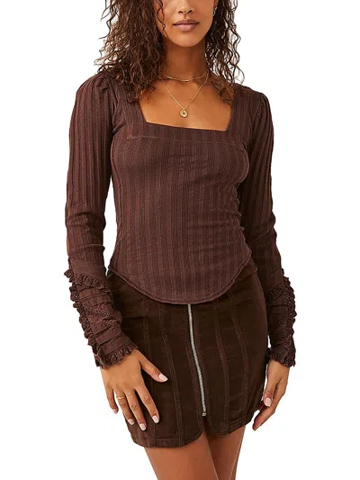 We The Free Layla Womens Corduroy Short Mini Skirt In Multi