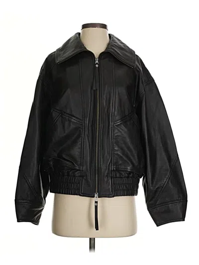 Pre-owned We The Free Leather Jacket In Brown