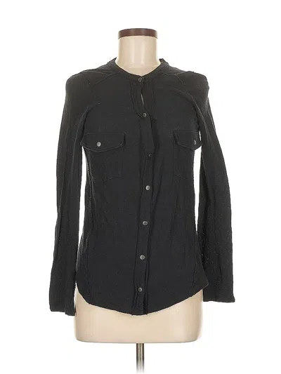 Pre-owned We The Free Long Sleeve Blouse In Black