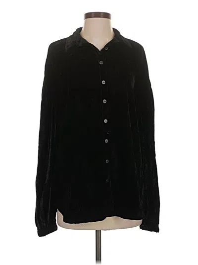 Pre-owned We The Free Long Sleeve Blouse In Black