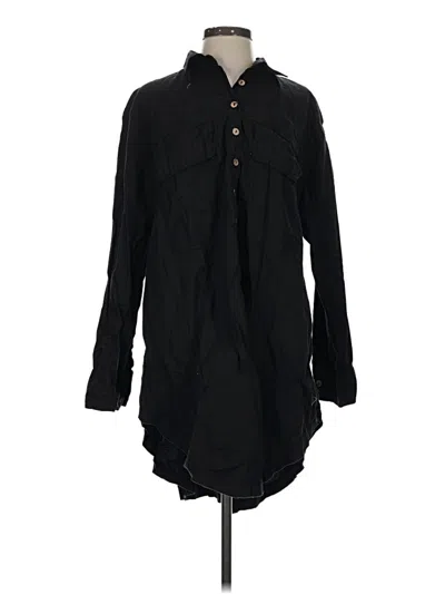 Pre-owned We The Free Long Sleeve Blouse In Black