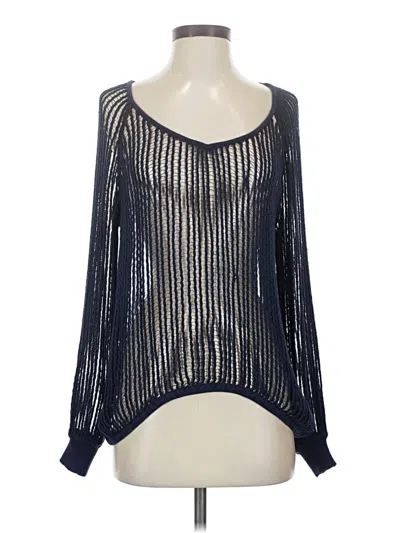 Pre-owned We The Free Long Sleeve Blouse In Blue