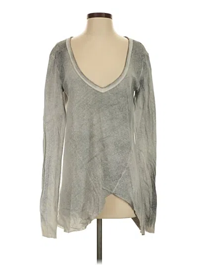 Pre-owned We The Free Long Sleeve Blouse In Gray
