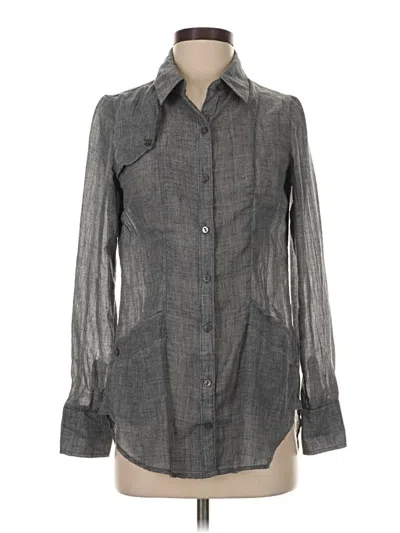 Pre-owned We The Free Long Sleeve Blouse In Gray