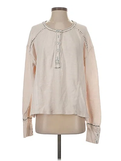 Pre-owned We The Free Long Sleeve Blouse In Ivory