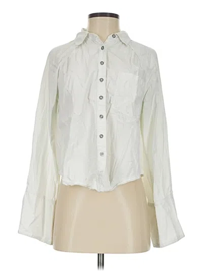 Pre-owned We The Free Long Sleeve Blouse In Ivory