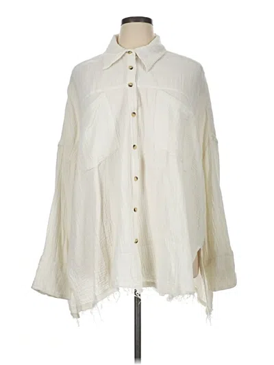 Pre-owned We The Free Long Sleeve Blouse In Ivory