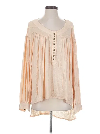 Pre-owned We The Free Long Sleeve Blouse In Ivory