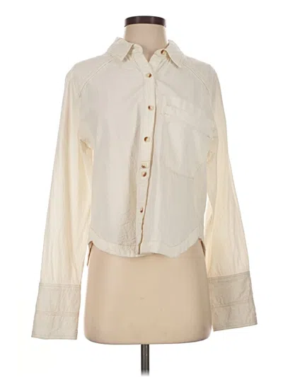 Pre-owned We The Free Long Sleeve Blouse In Ivory