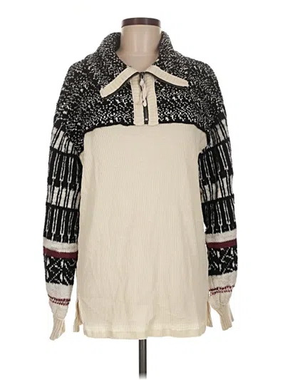 Pre-owned We The Free Long Sleeve Blouse In Ivory