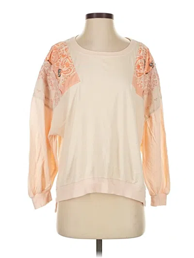 Pre-owned We The Free Long Sleeve Blouse In Orange