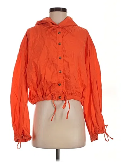 Pre-owned We The Free Long Sleeve Blouse In Orange