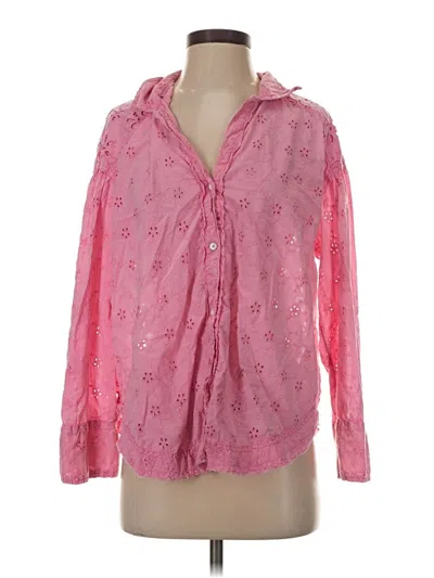 Pre-owned We The Free Long Sleeve Blouse In Pink