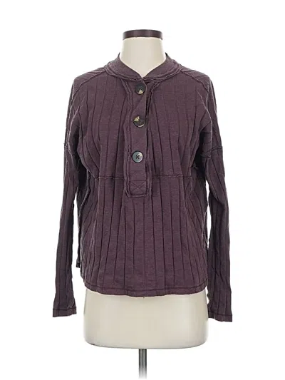 Pre-owned We The Free Long Sleeve Blouse In Purple