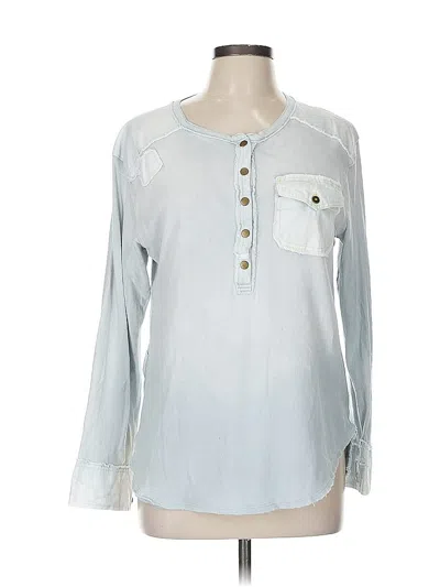 Pre-owned We The Free Long Sleeve Blouse In Silver
