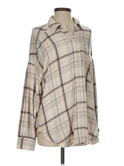 Pre-owned We The Free Long Sleeve Blouse In Tan