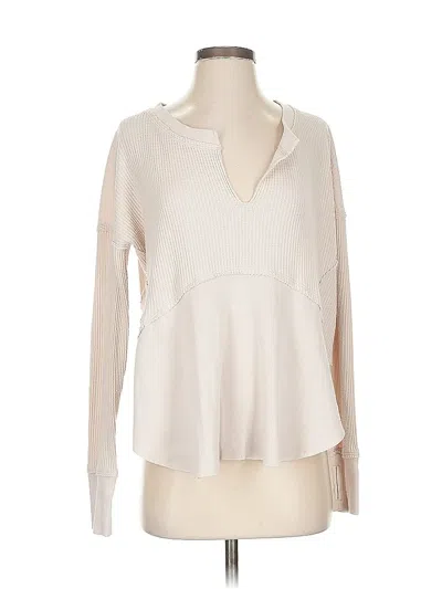 Pre-owned We The Free Long Sleeve Blouse In White