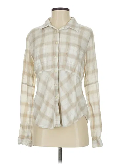 Pre-owned We The Free Long Sleeve Blouse In White