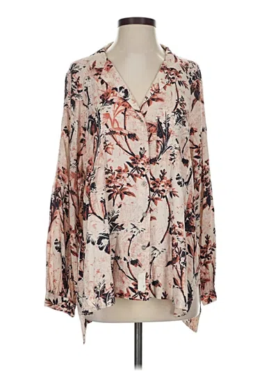 Pre-owned We The Free Long Sleeve Blouse In White