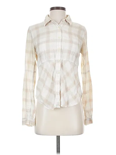 Pre-owned We The Free Long Sleeve Blouse In White