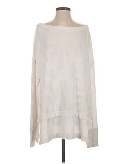 Pre-owned We The Free Long Sleeve Blouse In White