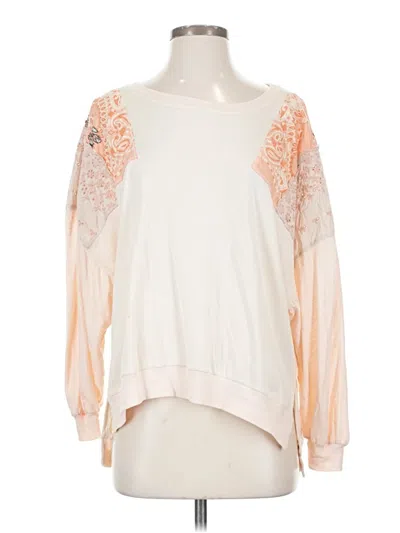 Pre-owned We The Free Long Sleeve Blouse In White