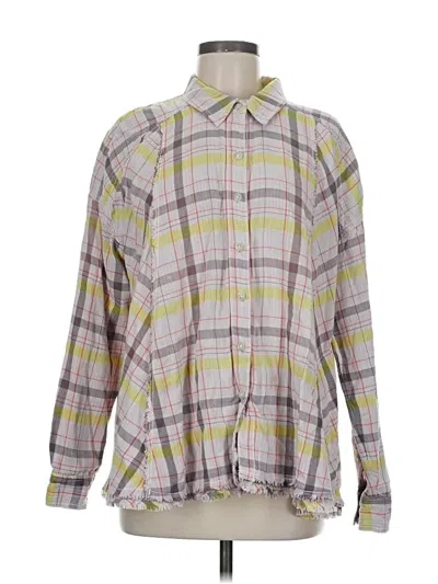 Pre-owned We The Free Long Sleeve Button Down Shirt In Gray