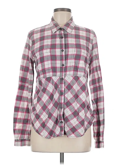 Pre-owned We The Free Long Sleeve Button Down Shirt In Gray