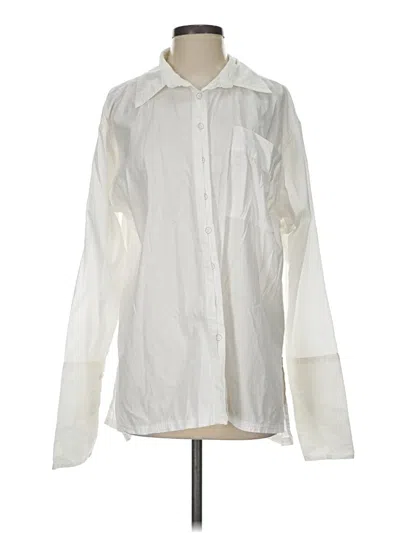Pre-owned We The Free Long Sleeve Button Down Shirt In Ivory