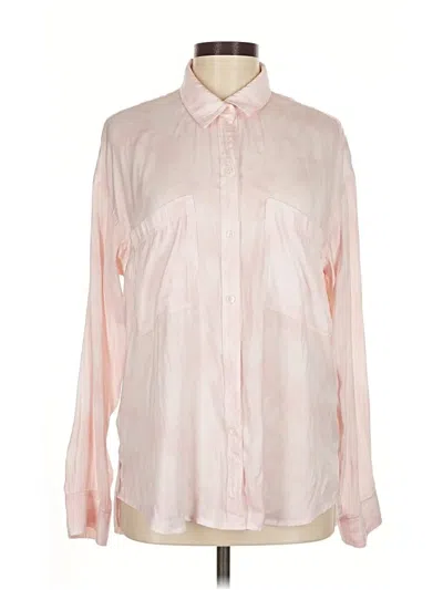 Pre-owned We The Free Long Sleeve Button Down Shirt In Pink
