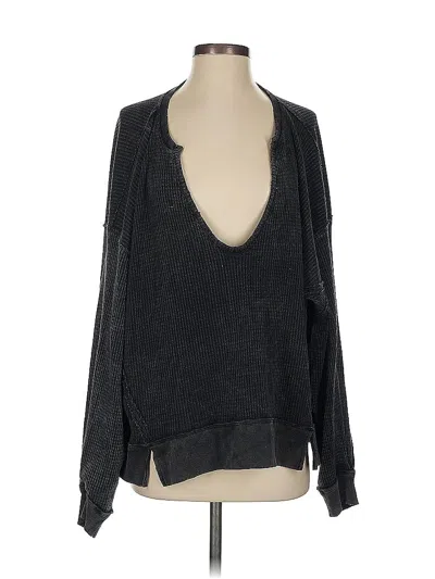 Pre-owned We The Free Long Sleeve T-shirt In Black