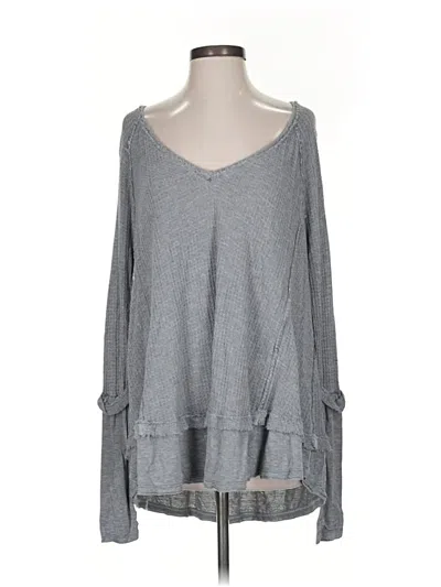 Pre-owned We The Free Long Sleeve T-shirt In Gray