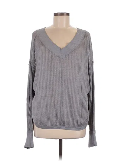 Pre-owned We The Free Long Sleeve T-shirt In Gray