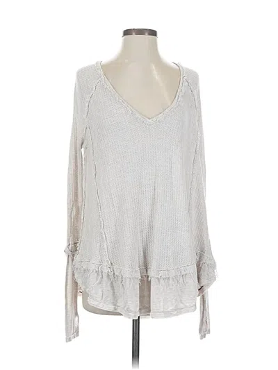 Pre-owned We The Free Long Sleeve T-shirt In Silver