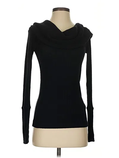 Pre-owned We The Free Long Sleeve Top Black Cowl Neck Tops