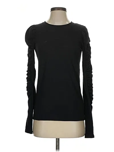 Pre-owned We The Free Long Sleeve Top Black Crew Neck Tops