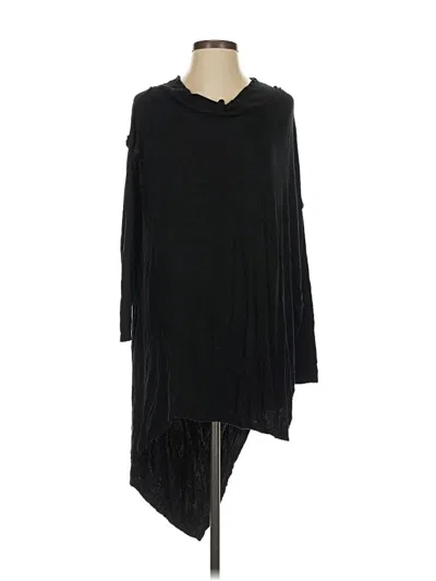 Pre-owned We The Free Long Sleeve Top Black One Shoulder Neckline Tops