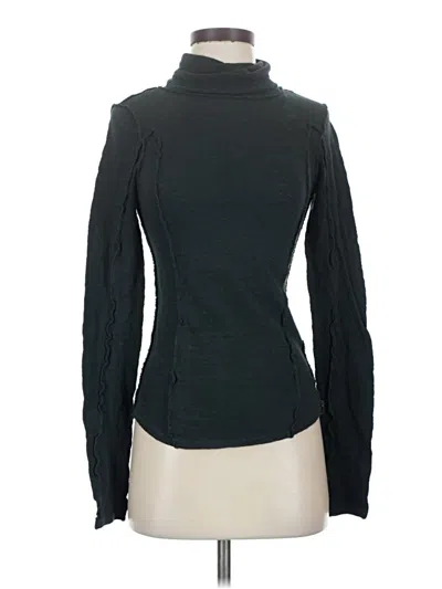 Pre-owned We The Free Long Sleeve Top Black Turtleneck Tops