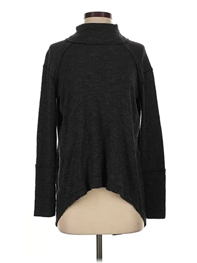 Pre-owned We The Free Long Sleeve Top Black Turtleneck Tops