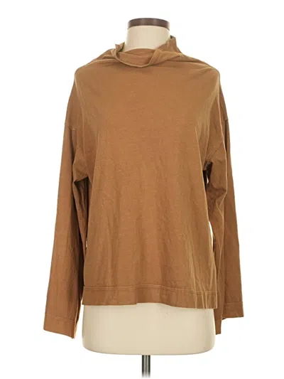 Pre-owned We The Free Long Sleeve Top Brown Cowl Neck Tops