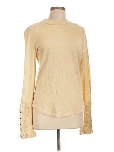 Pre-owned We The Free Long Sleeve Top Gold Turtleneck Tops