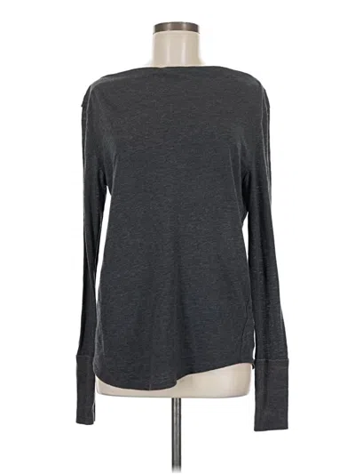 Pre-owned We The Free Long Sleeve Top Gray Boatneck Tops