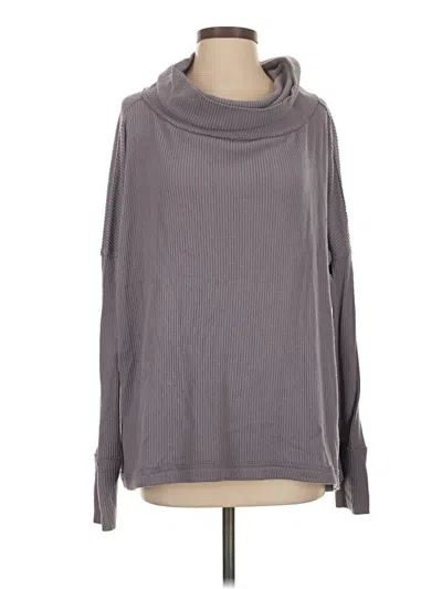 Pre-owned We The Free Long Sleeve Top Gray Cowl Neck Tops