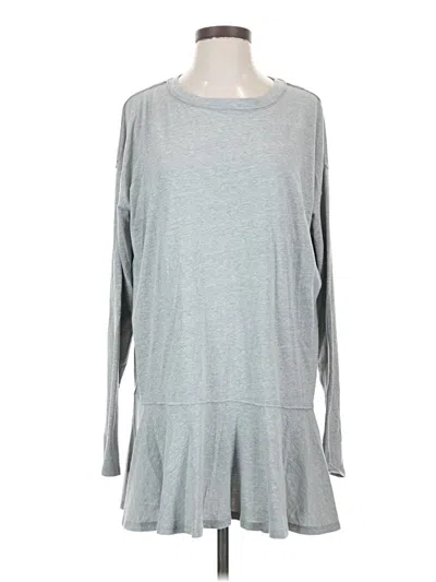 Pre-owned We The Free Long Sleeve Top Gray Crew Neck Tops