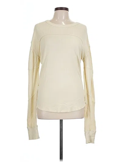 Pre-owned We The Free Long Sleeve Top Ivory Boatneck Tops