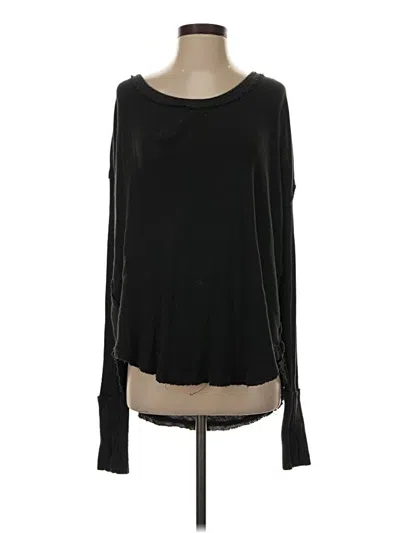 Pre-owned We The Free Long Sleeve T-shirt In Black